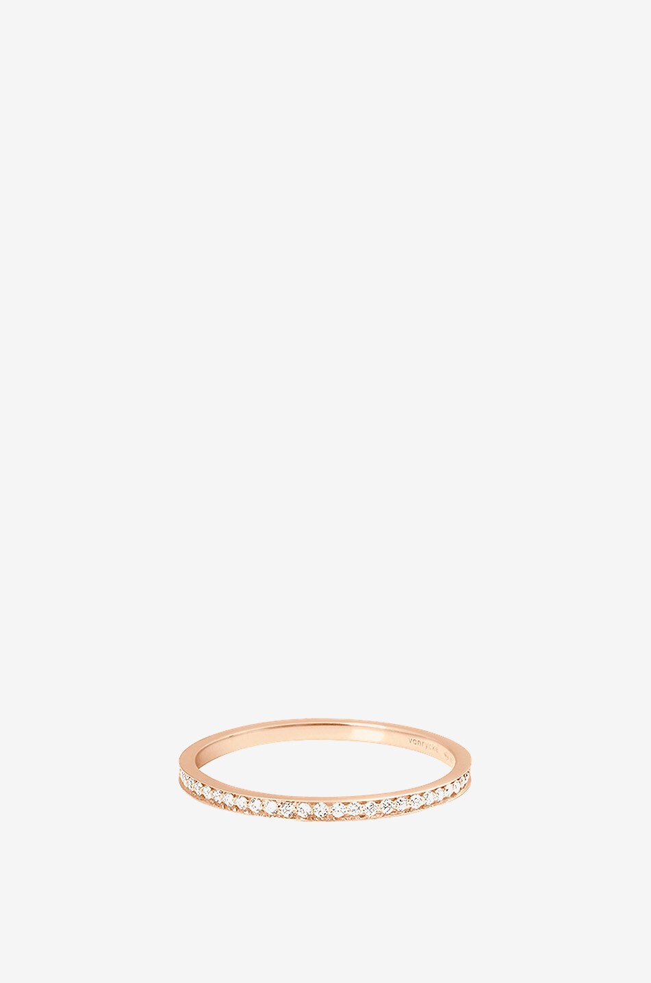 Diamantbesetzter Roségold-Ring Officiel