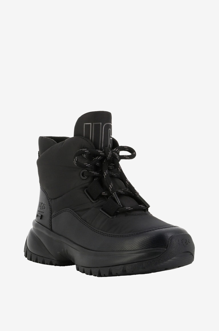 UGG Bottines chaudes à lacets Yose Puffer Femme NOIR 1