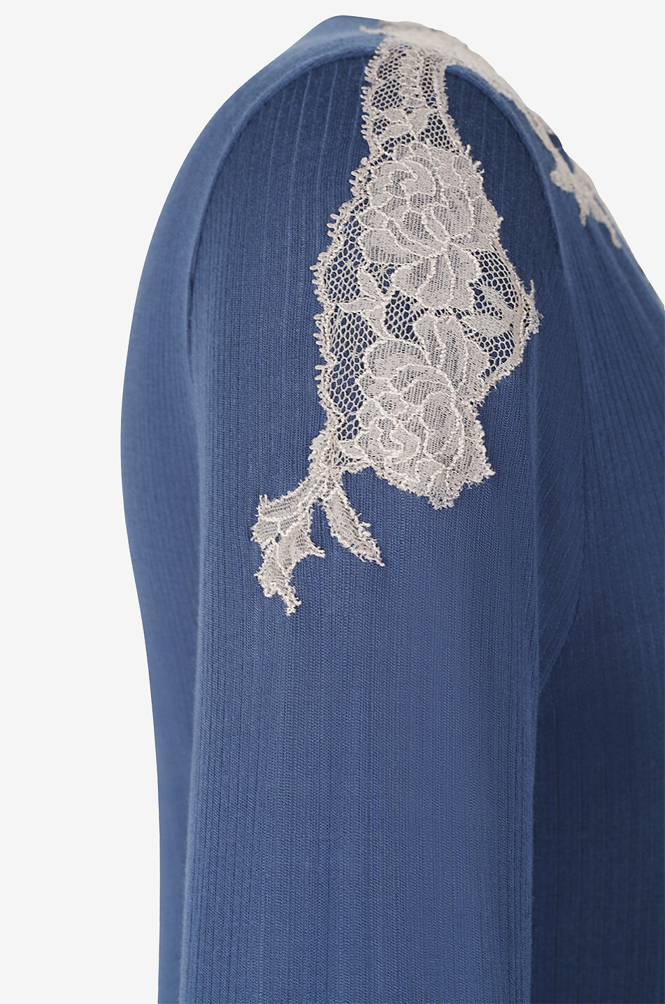 PALADINI Chemise de nuit courte en modal Vanity Femme BLEU FONCE 3