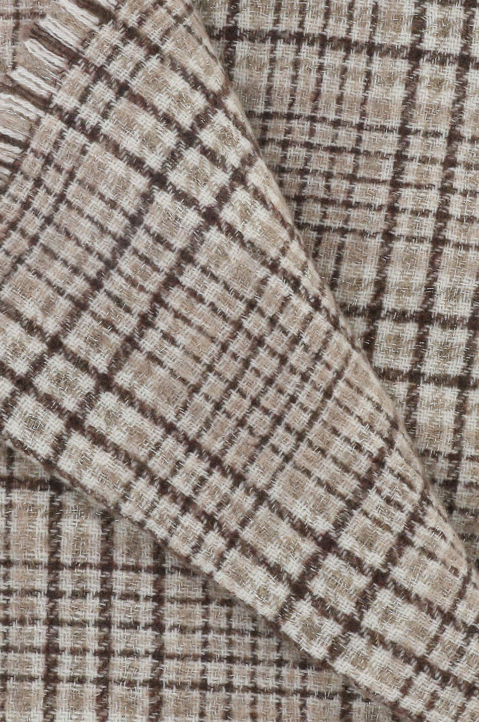 BRUNELLO CUCINELLI Écharpe à carreaux en cachemire Sparkling Femme MULTICOLORE 2