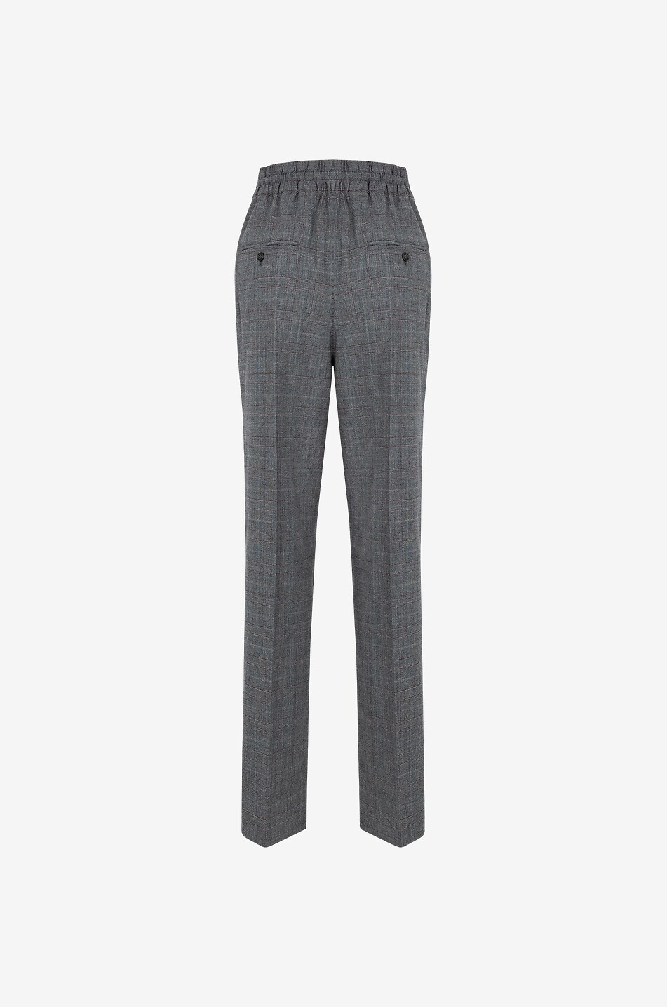 MARANT ETOILE Priska checked trousers with waistband tucks Women GREY 2