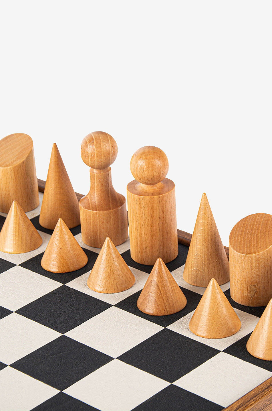 MANOPOULOS Jeu d'échec en bois BAUHAUS STYLE Maison NOIR 5