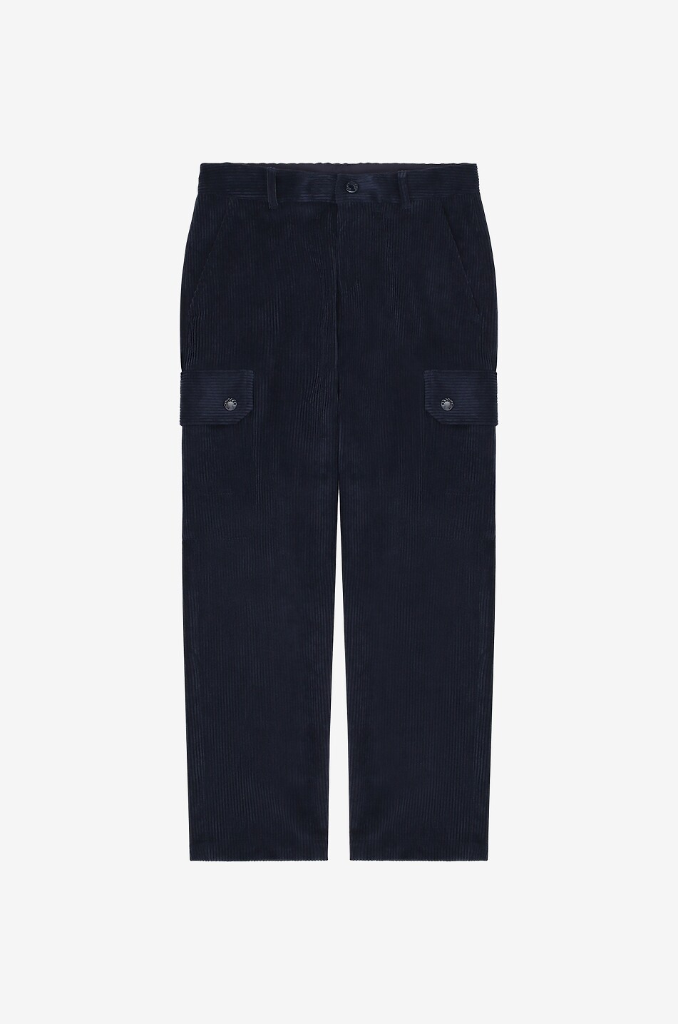 MONCLER Boy's corduroy cargo trousers Boy DARK BLUE 1