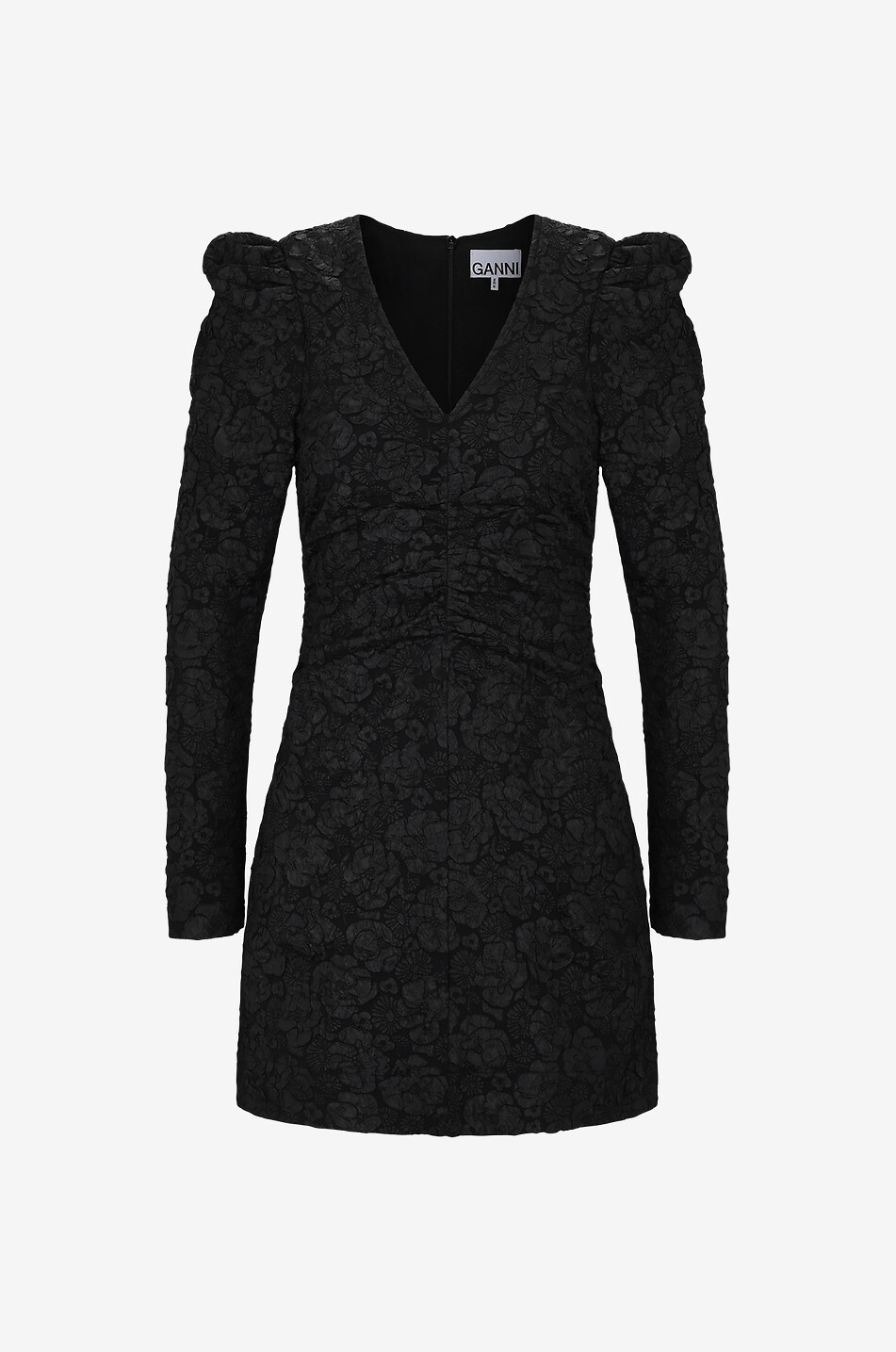 Mini robe en jacquard fleuri