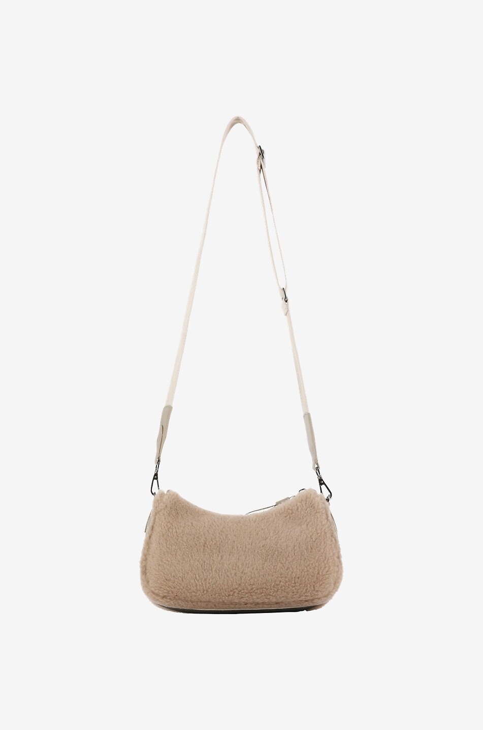 BRUNELLO CUCINELLI Monili fluffy shoulder bag Women CAMEL 3