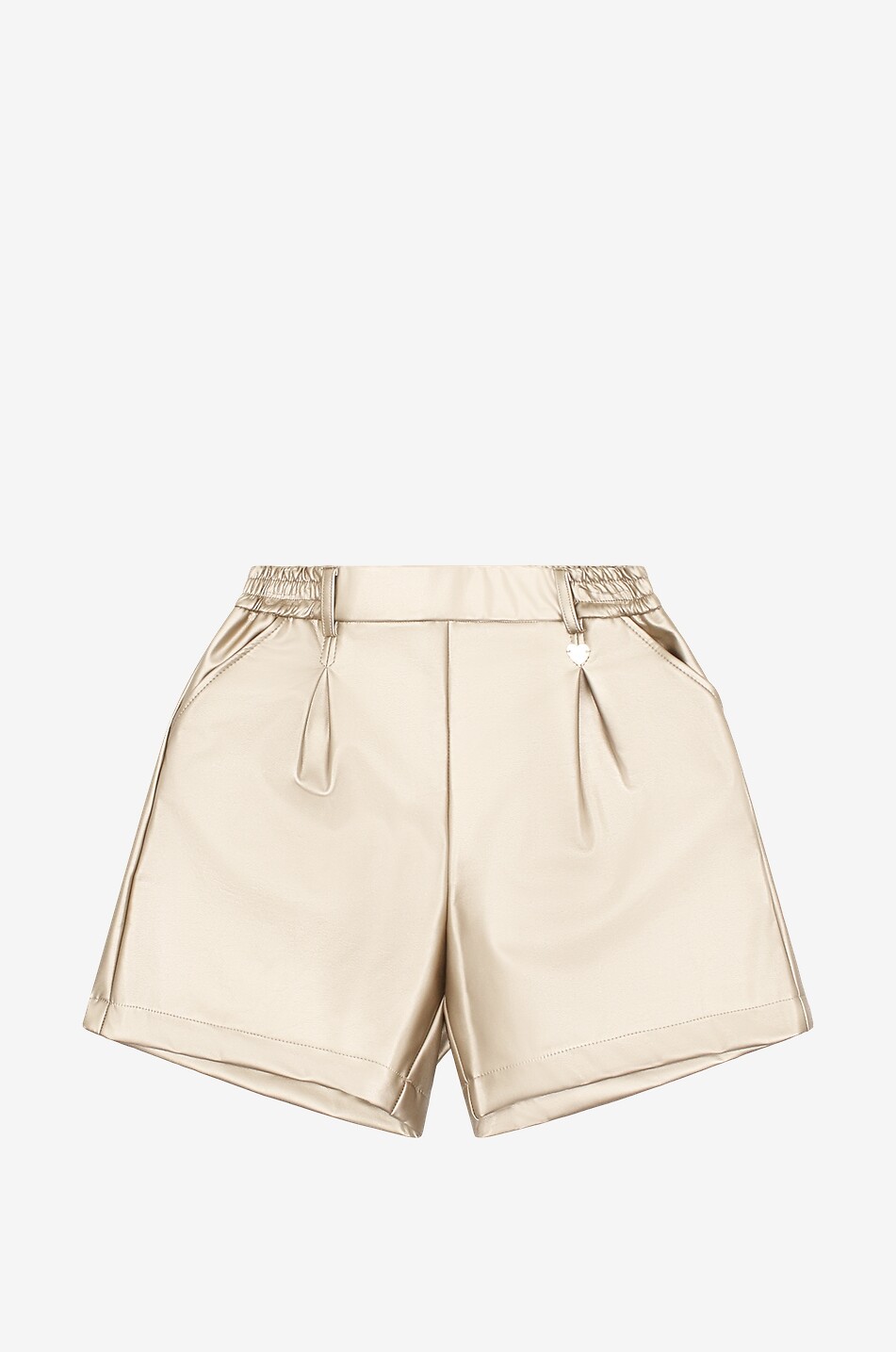 MONNALISA Short métallisé fille Fille Beige Foncé 1