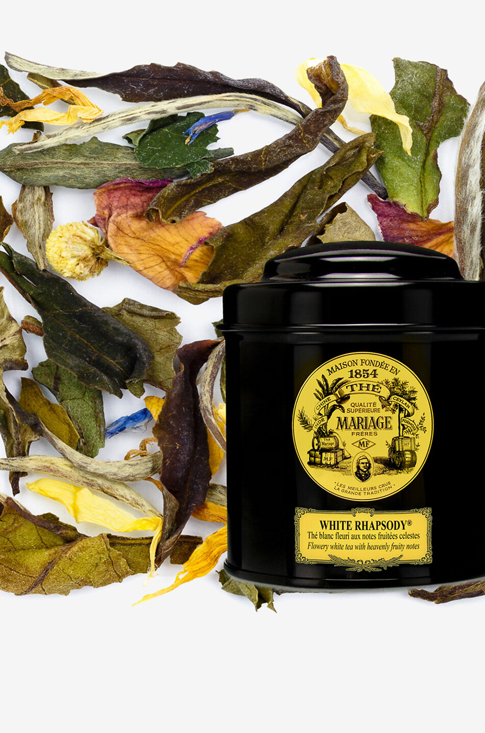 Thé blanc parfumé en vrac White Rapsody - 50 g