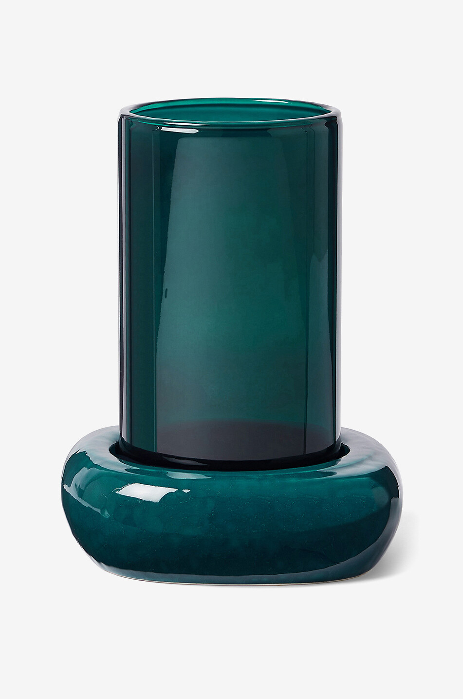 Windlicht aus Keramik und Glas Gemini