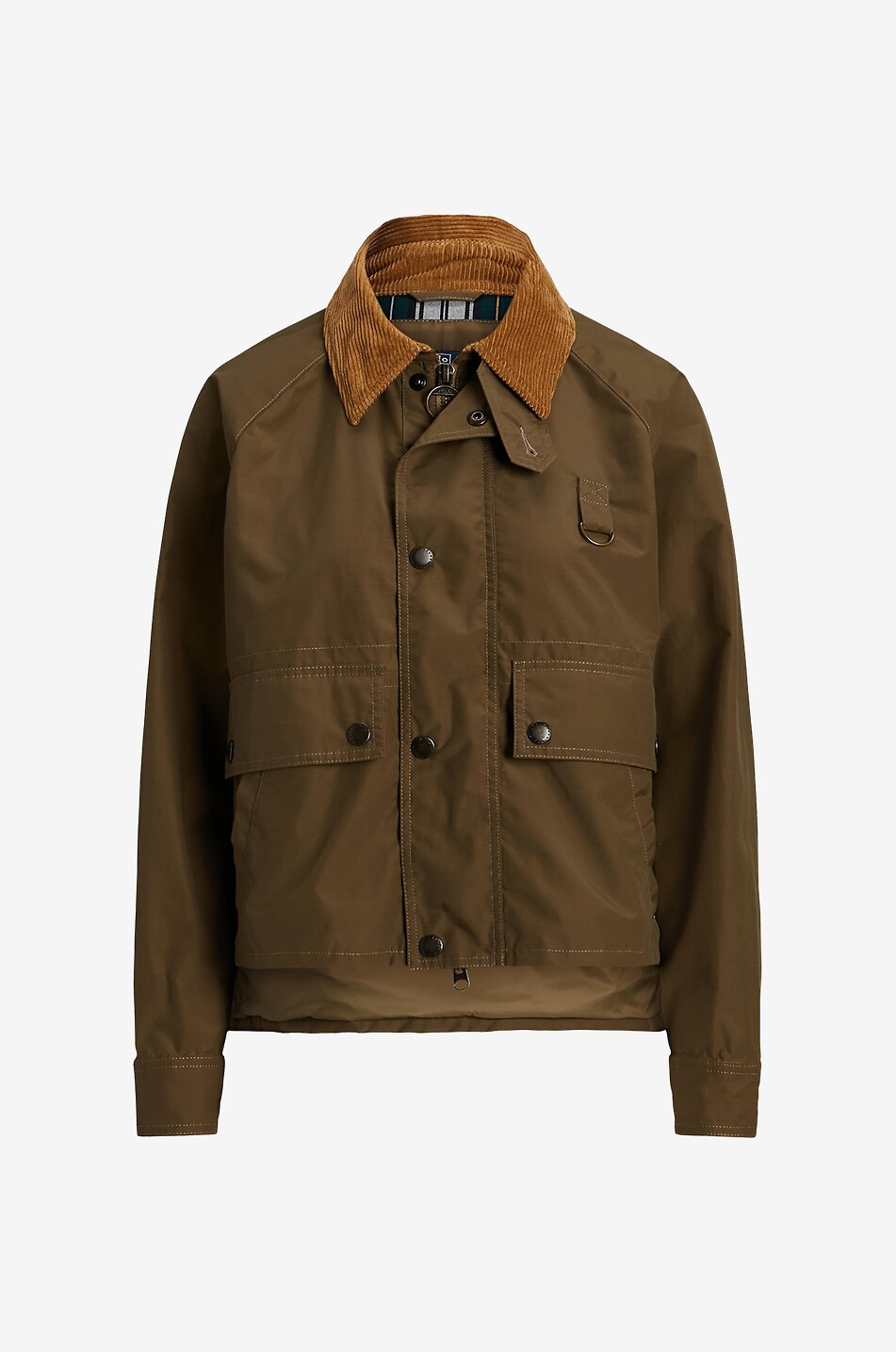 Kurzparka aus Gabardine und Cord