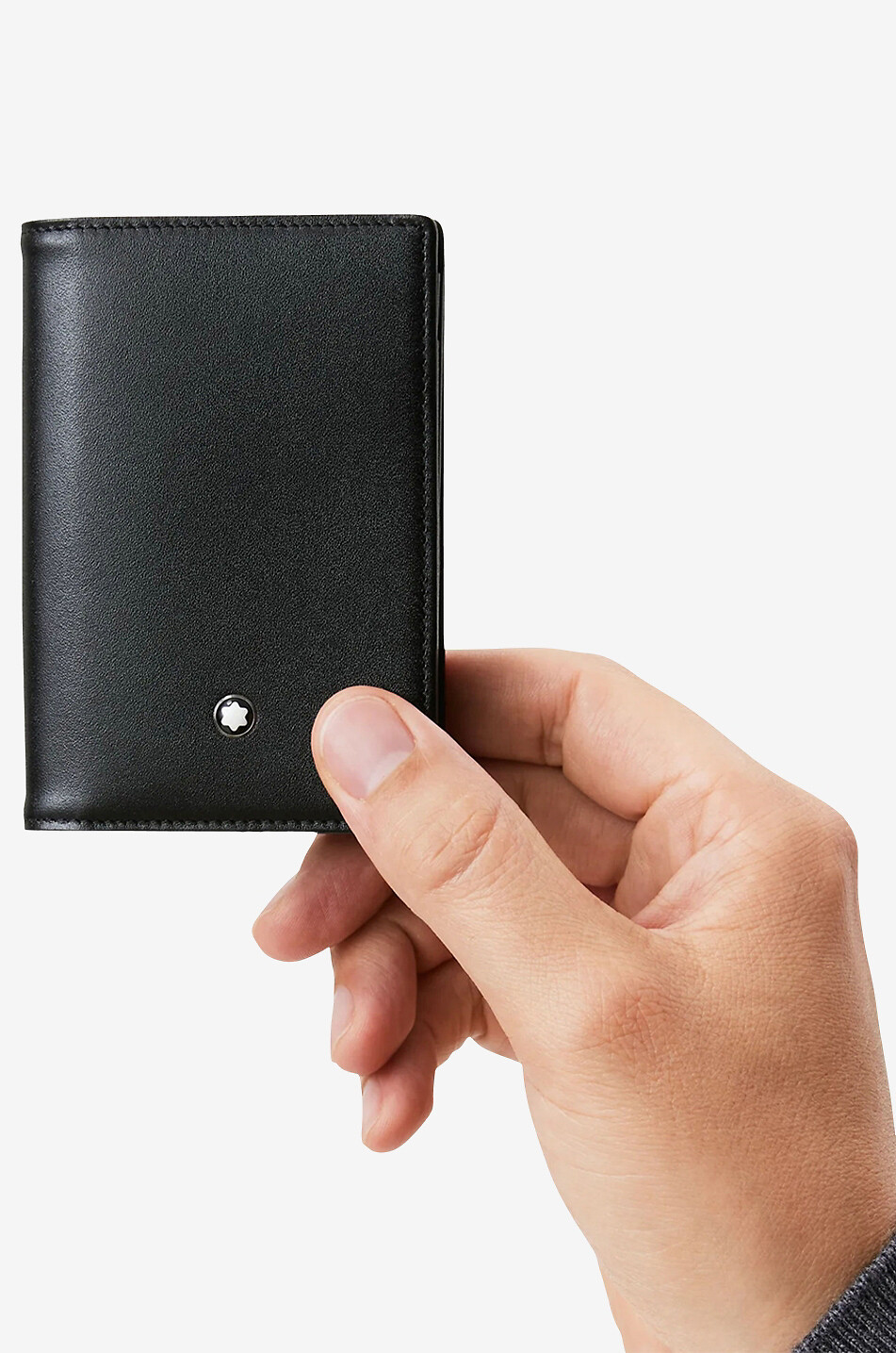MONTBLANC Meisterstück smooth leather business card holder Men BLACK 4