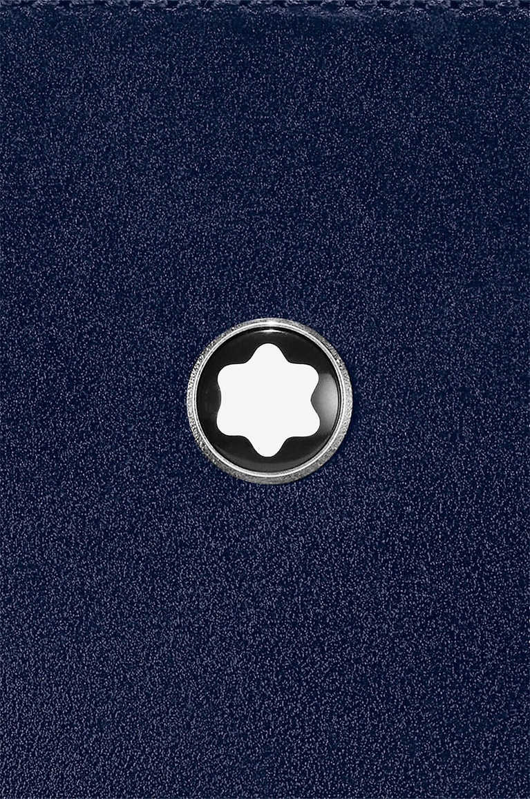 MONTBLANC Portfolio aus Glattleder mit Reissverschluss Meisterstück Herren BLAU 6