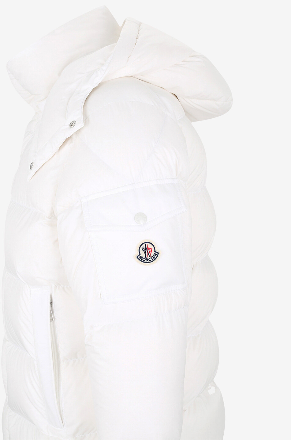 MONCLER Kurze Daunenjacke mit Kapuze Vezere Herren WEISS 3