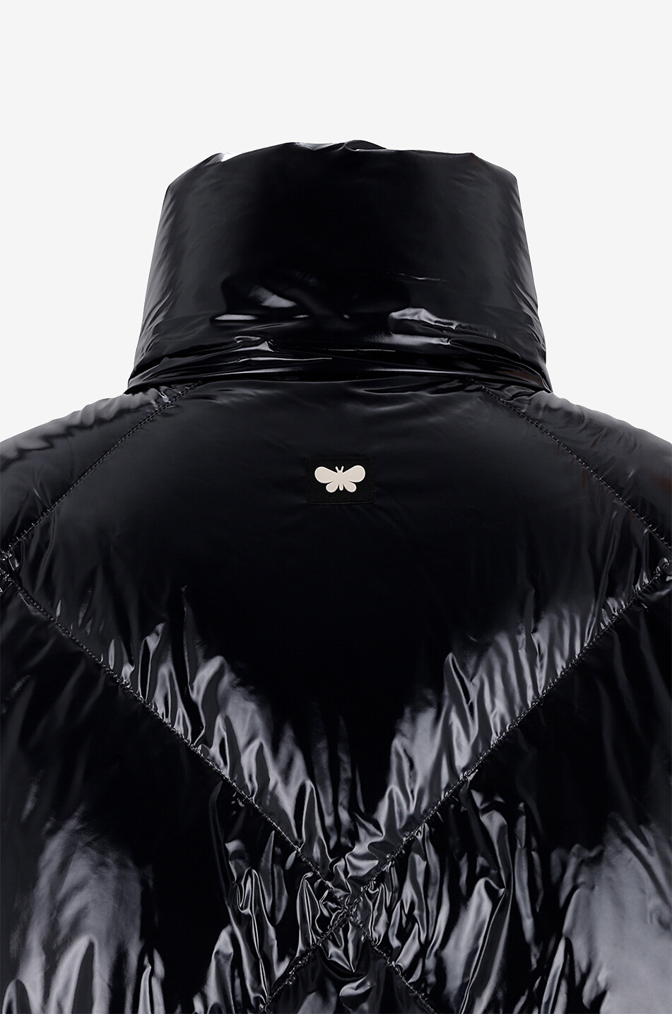 WEEKEND MAX MARA Doudoune courte effet laqué Kurt Femme NOIR 3