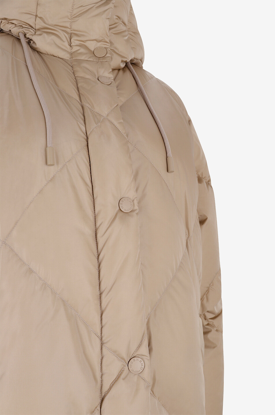 WEEKEND MAX MARA Calerno long loose hooded down jacket Women CAMEL 3