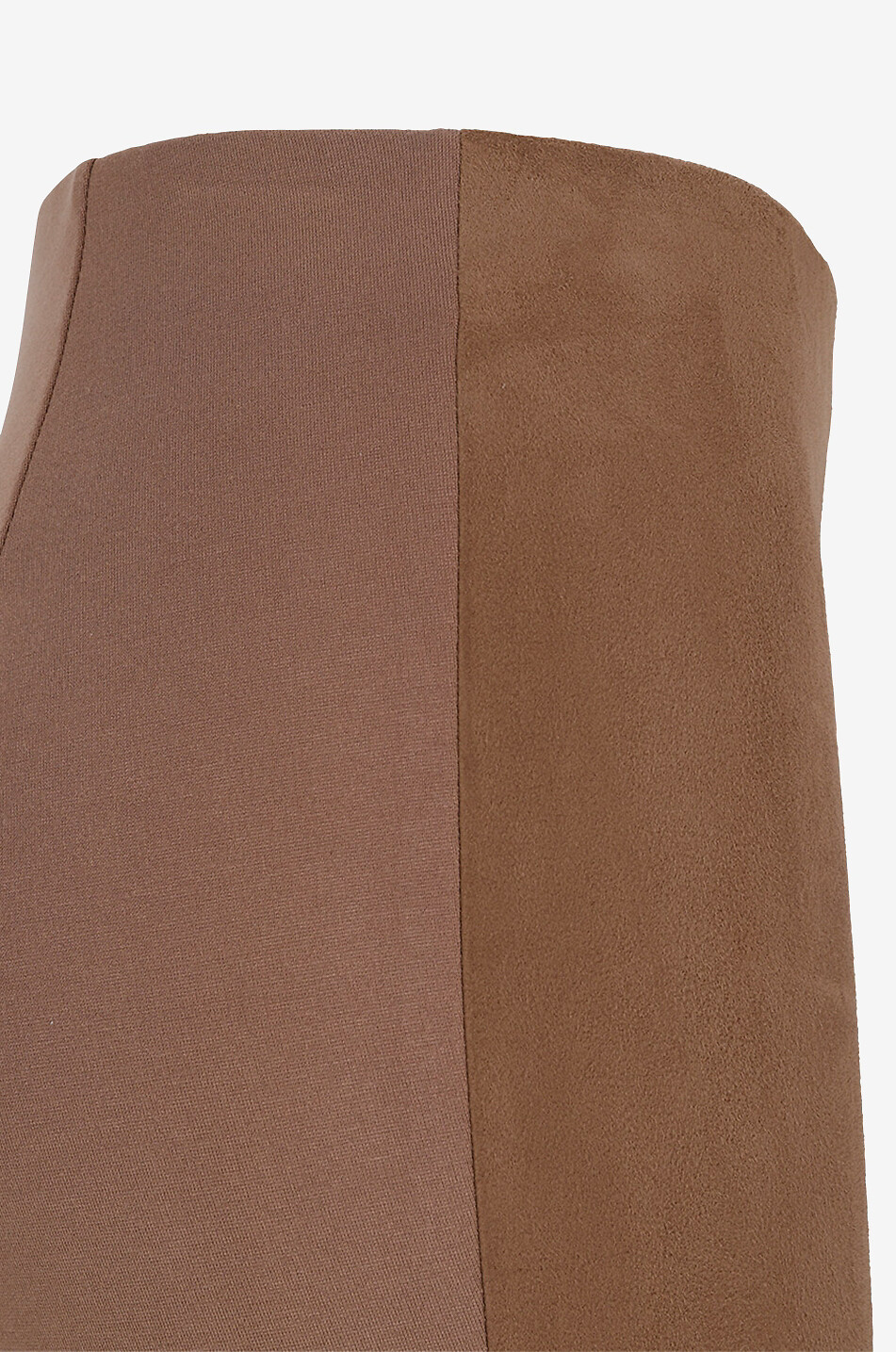 WEEKEND MAX MARA Legging en daim et jersey Bahamas Femme MARRON CLAIR 3