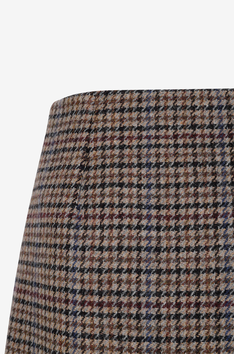 Santina A-line houndstooth check miniskirt