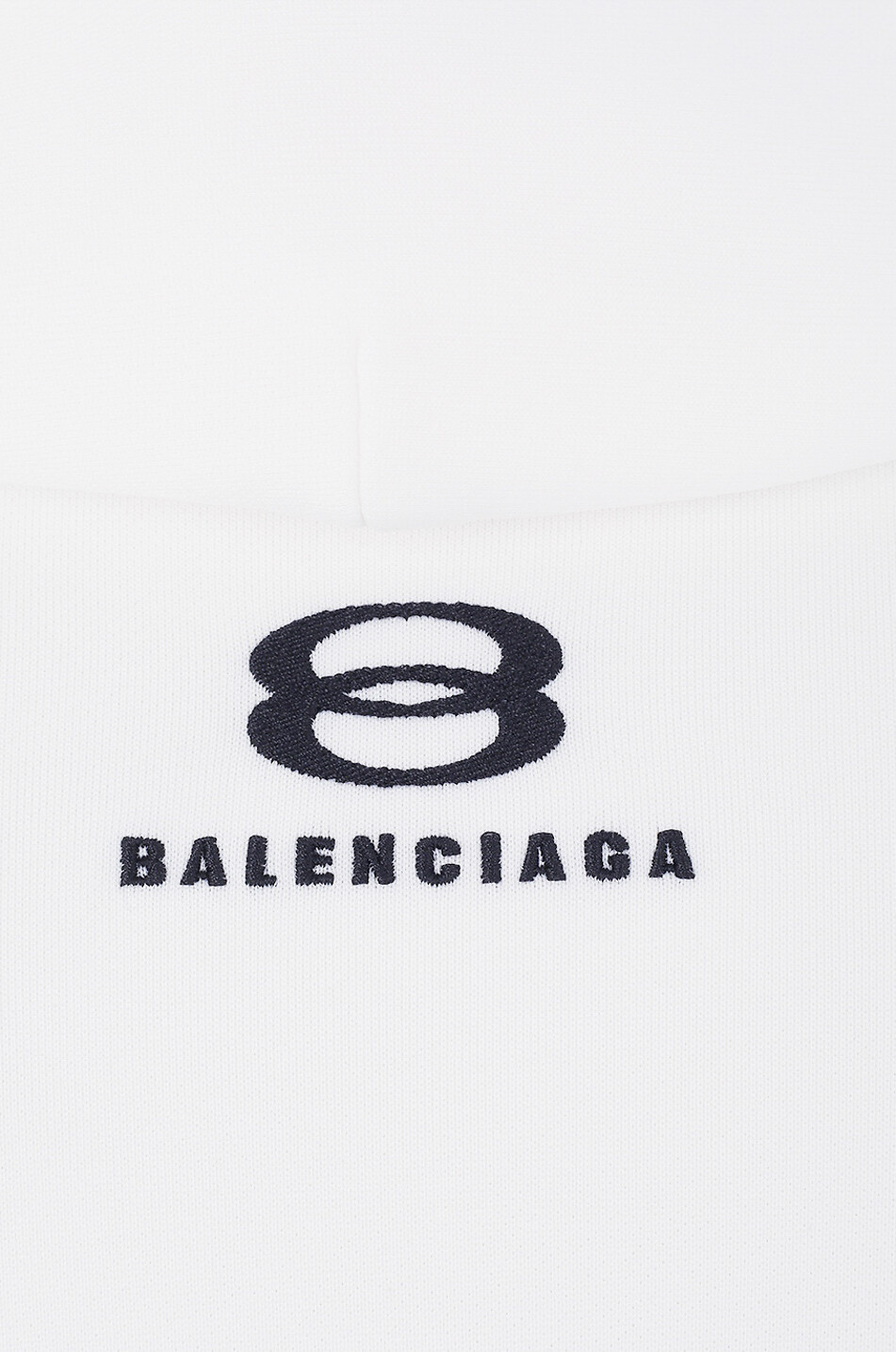 BALENCIAGA Unity Sports Icon Medium Fit full-zip hooded sweatshirt Men WHITE 3
