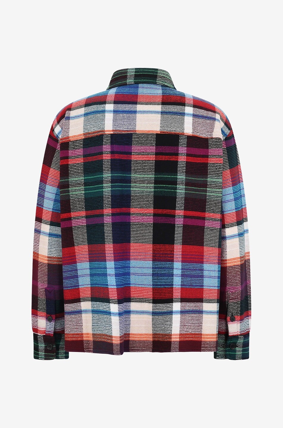 MISSONI Veste chemise en maille à carreaux Homme MULTICOLORE 2