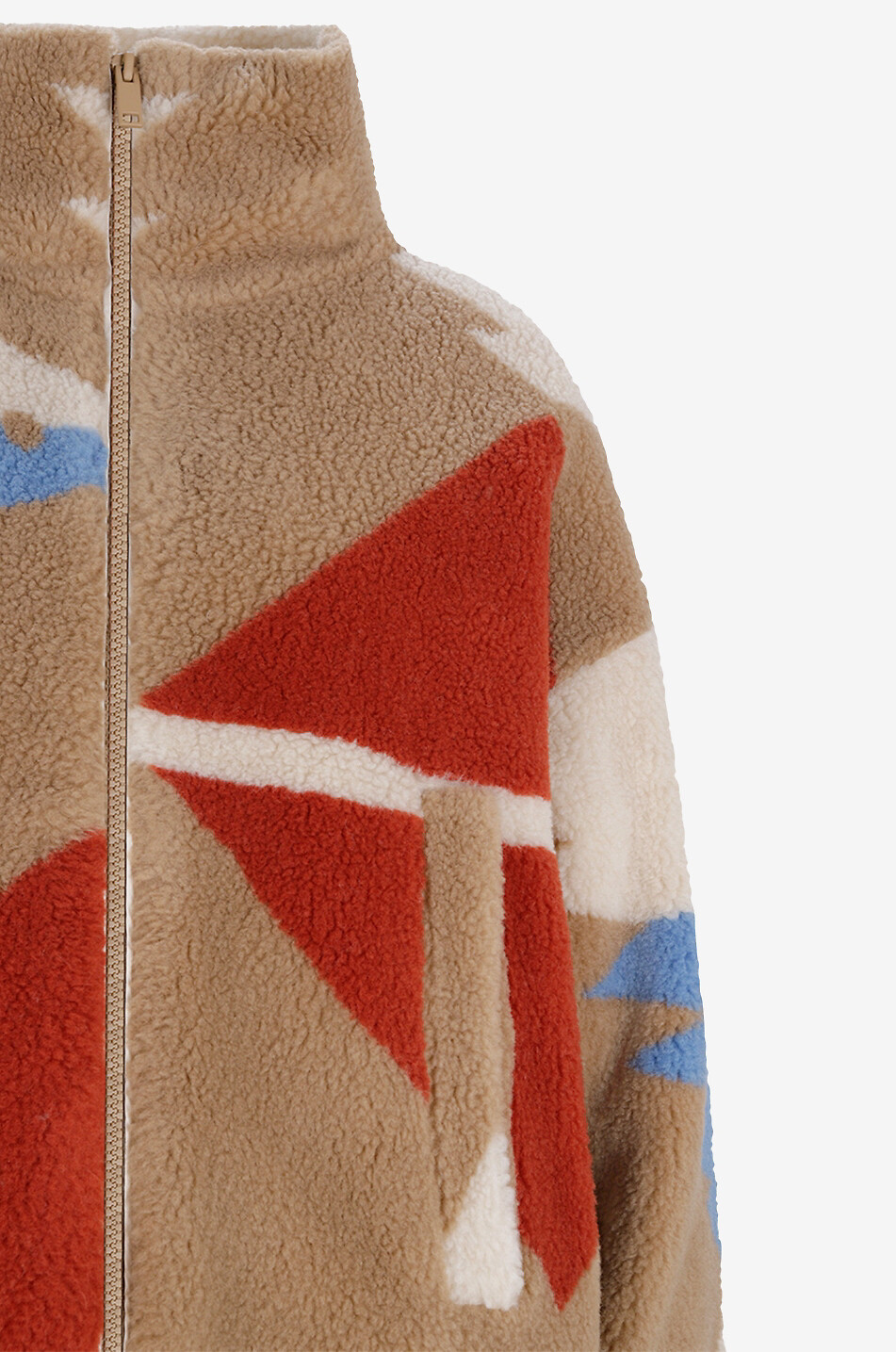 WEEKEND MAX MARA Manna padded printed teddy fleece jacket Women BEIGE 3