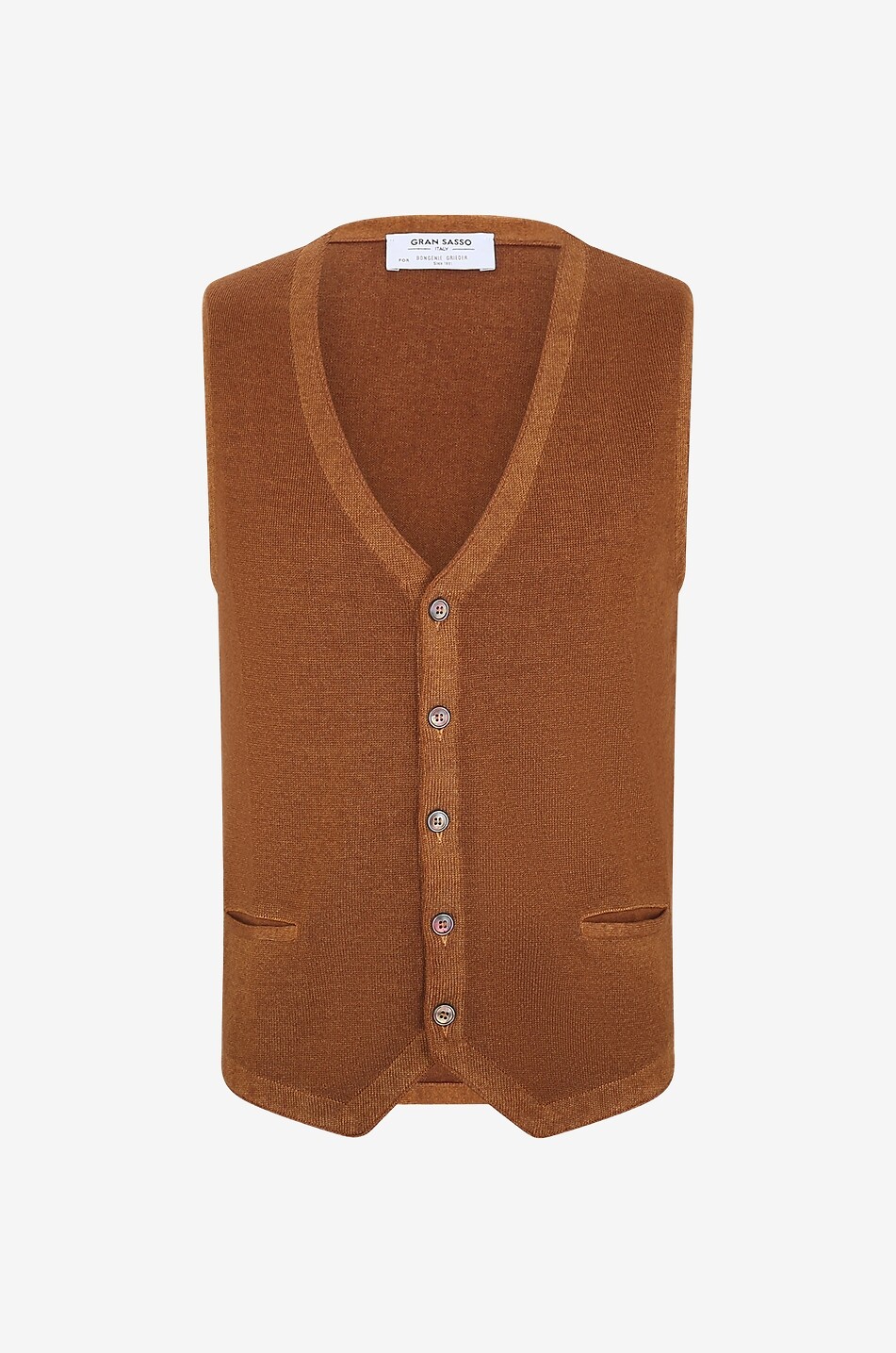 Gran Sasso Vintage Brown with Specks Sweater Vest Sz hotsell L