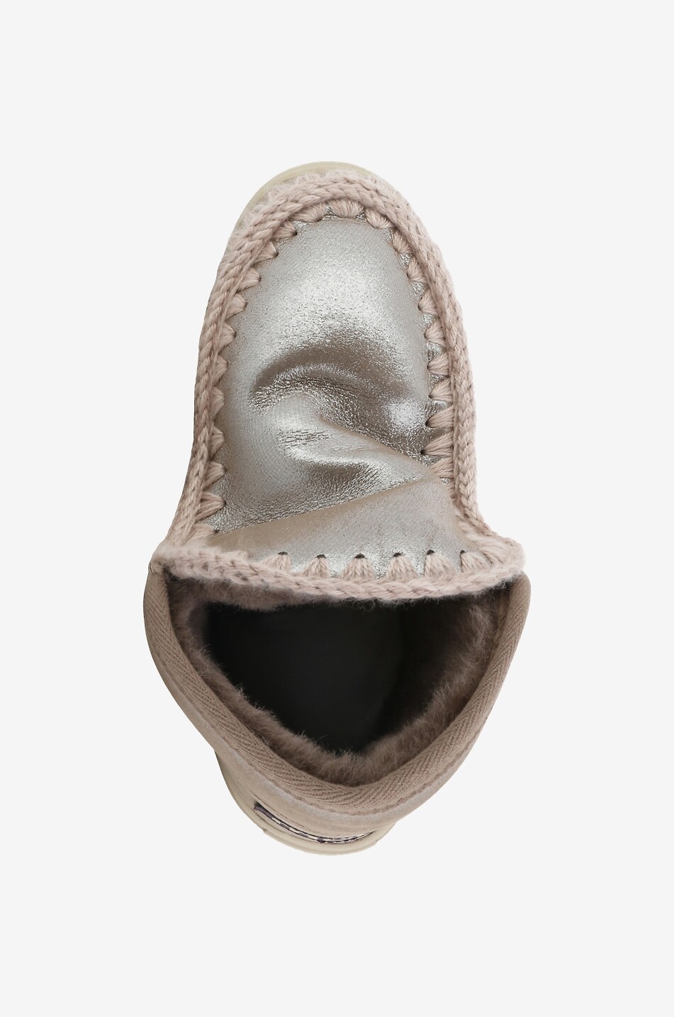 MOU Eskimo Sneaker metallic padded ankle boots Women GREY 5