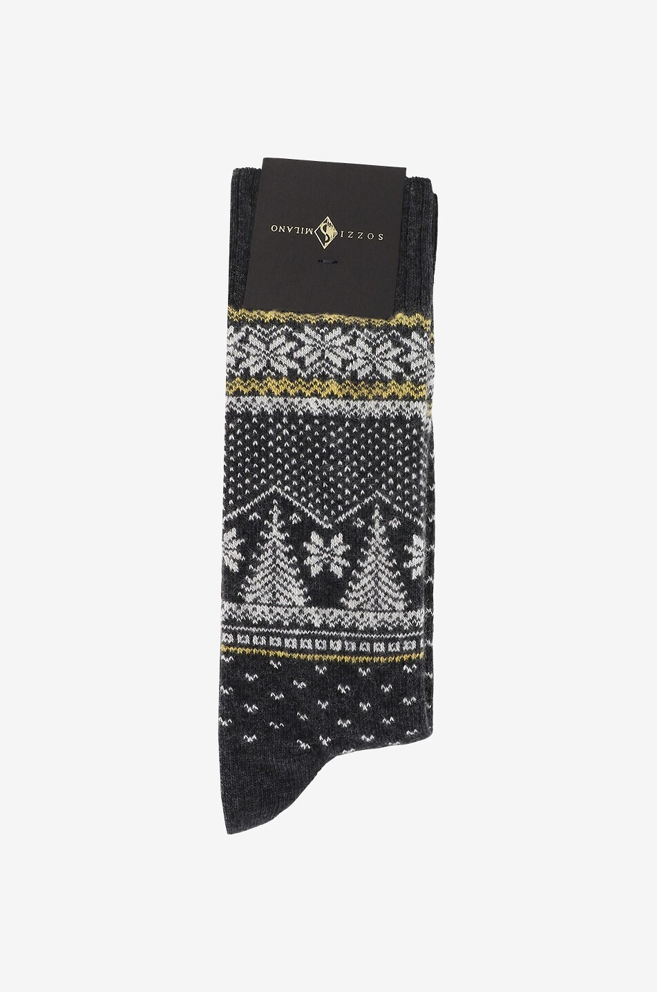 Jacquard-Socken mit skandinavischen Motiven