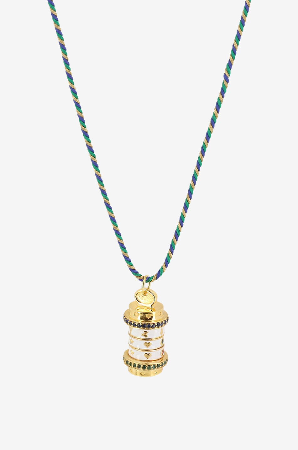 CAROLINE DE BENOIST Mot de Passe Jackpot cord necklace Women WHITE 1