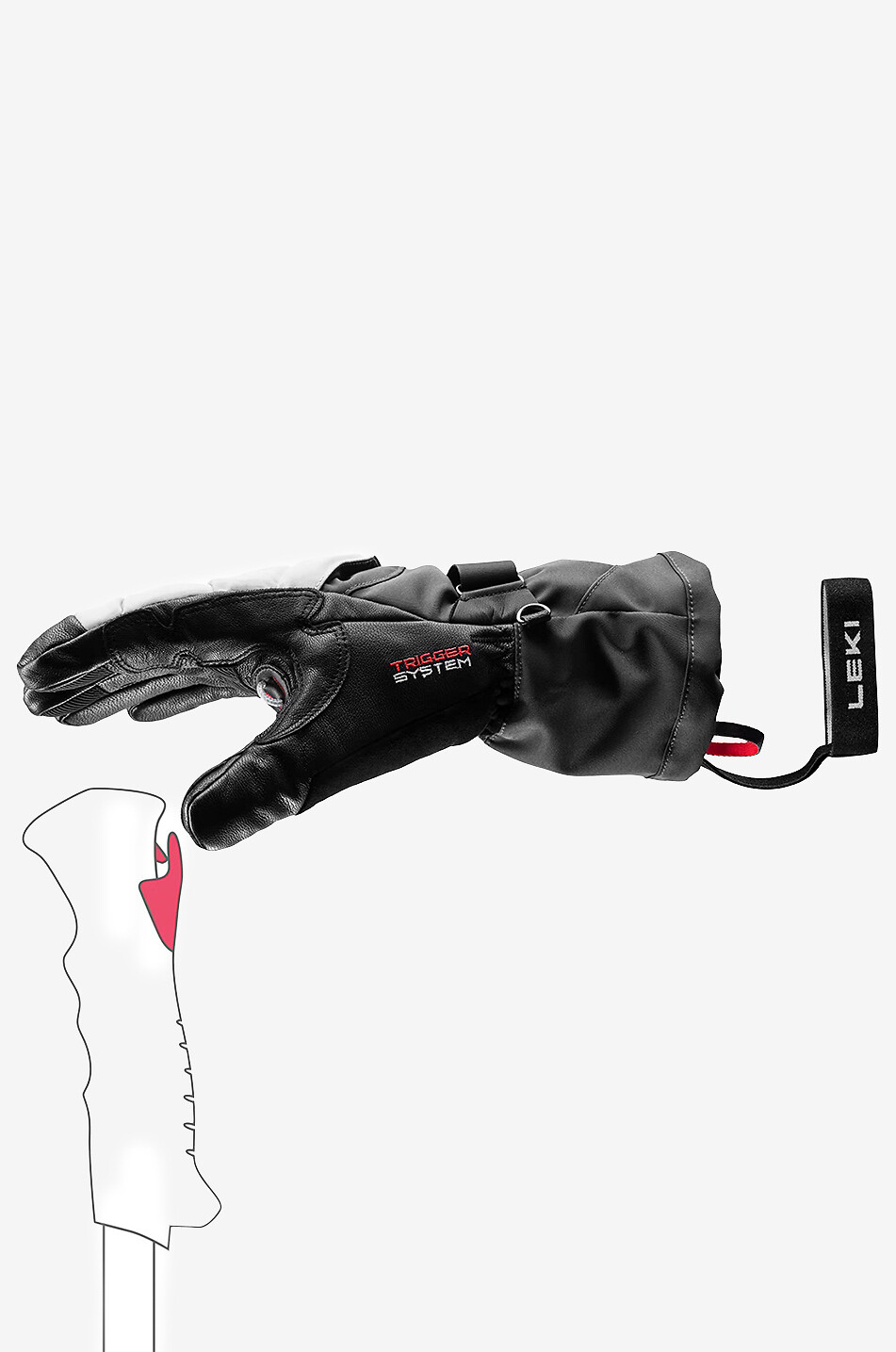 LEKI Skihandschuhe Griffin Thermo 3D Herren SCHWARZ 3