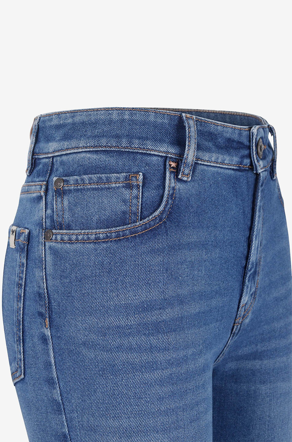 WEEKEND MAX MARA Ausgewaschene Slim-Fit-Jeans aus Biobaumwolle Radica Damen DUNKELBLAU 3