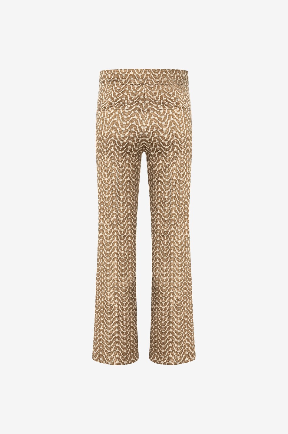 CAMBIO Ausgestellte Hose aus glitzerndem Jacquard Faith Damen BEIGE 2