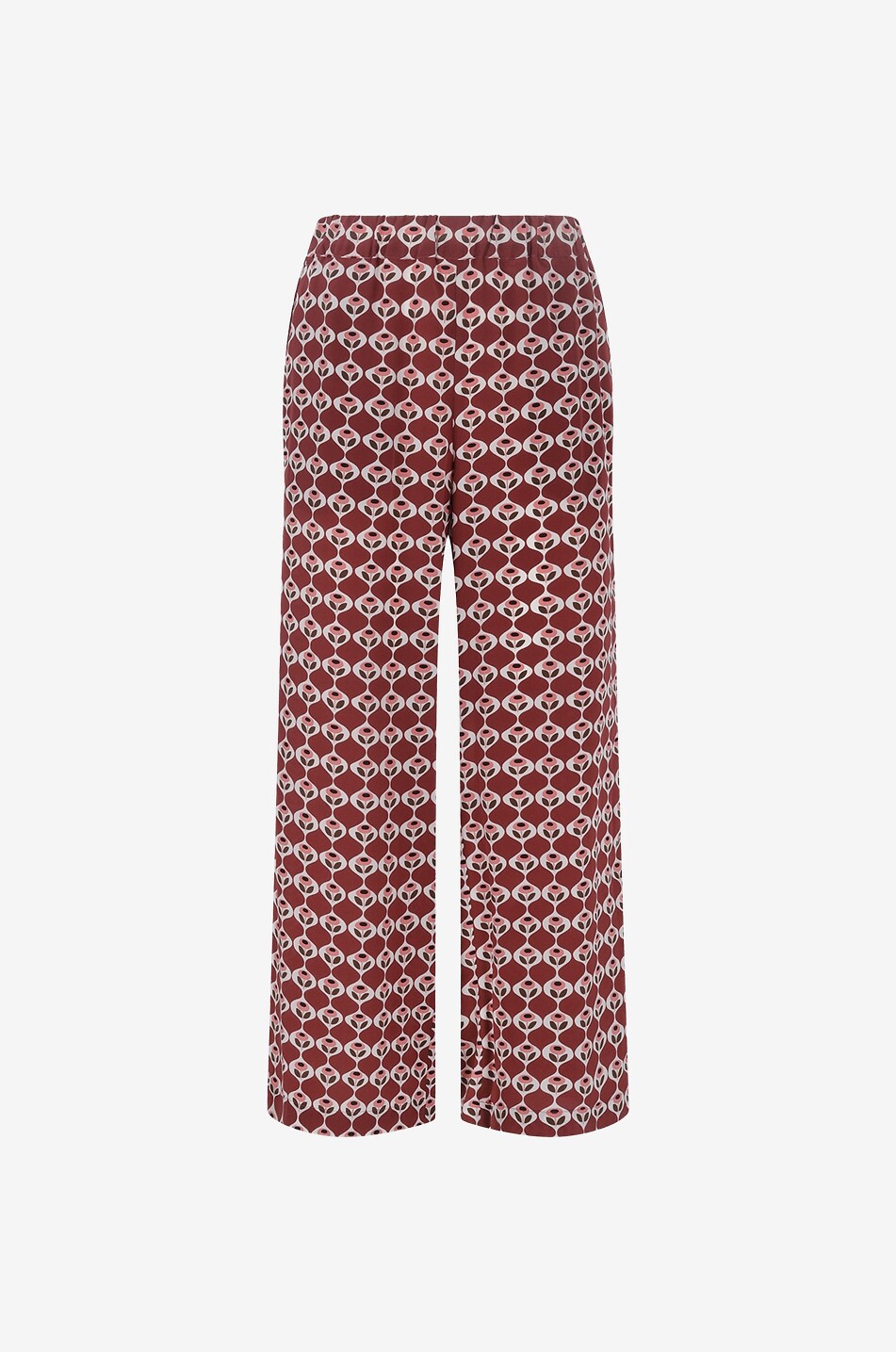 Eusebio printed wide-leg silk trousers