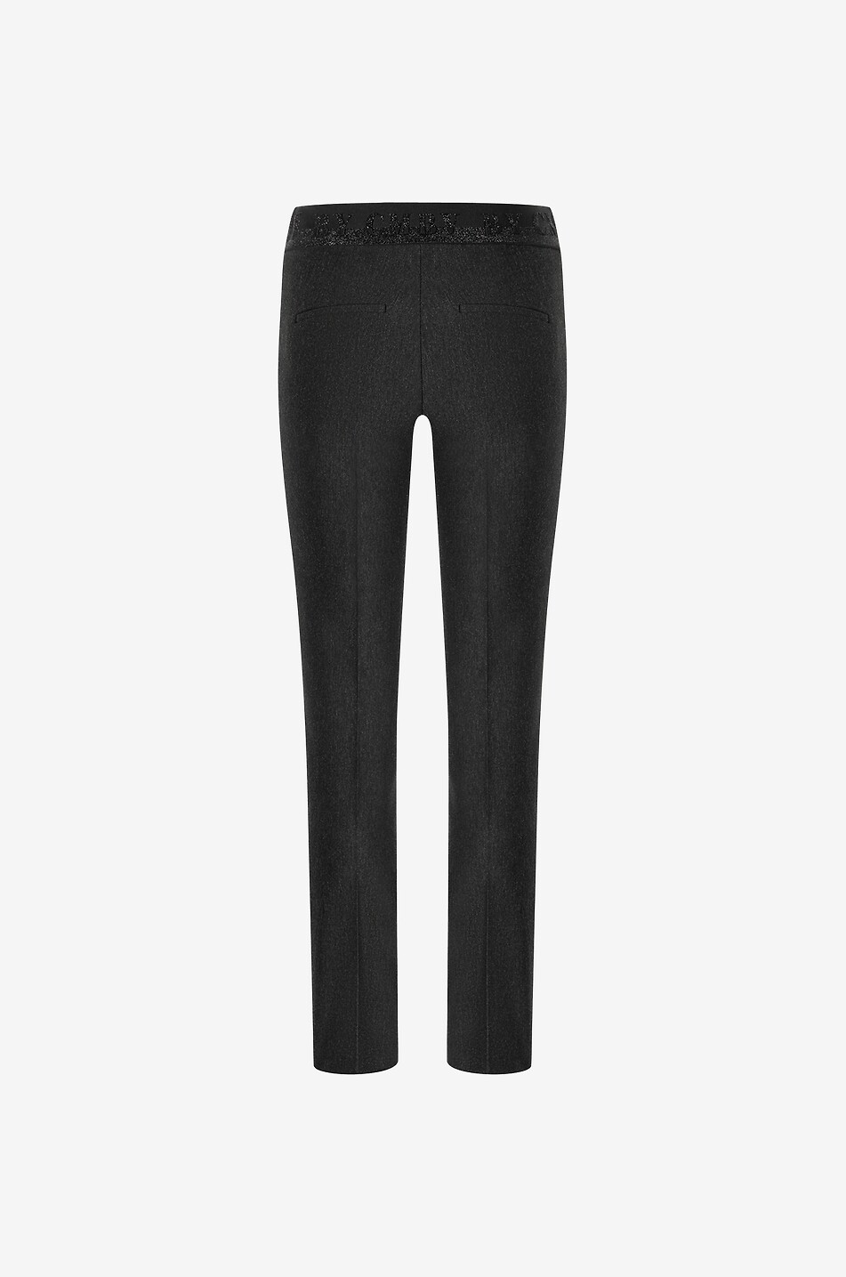 CAMBIO Pantalon slim en jersey et Lurex Rose Femme GRIS FONCÉ 2