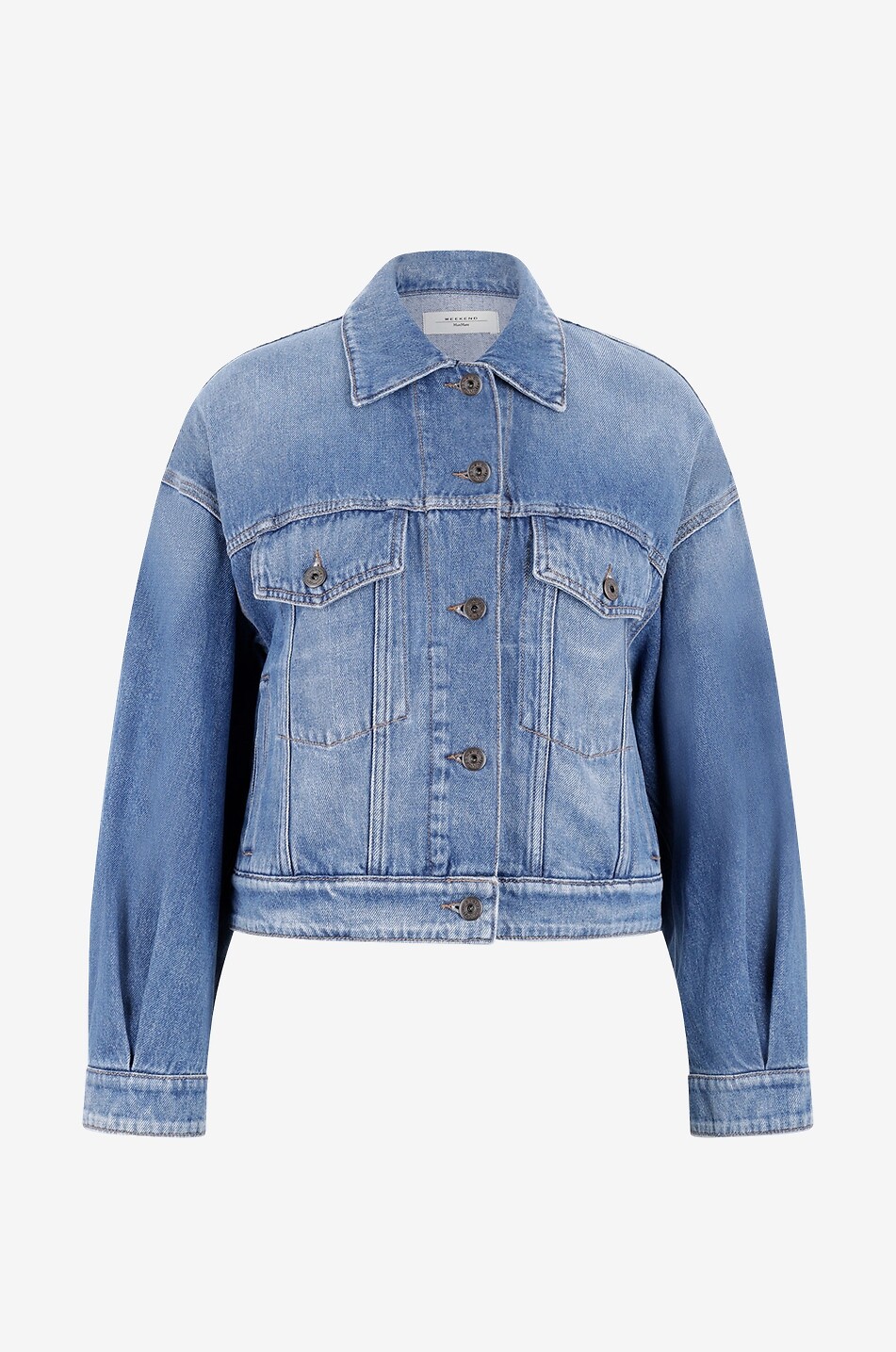 WEEKEND MAX MARA Kurze Denimjacke mit Stickerei Glenn Damen DUNKELBLAU 1