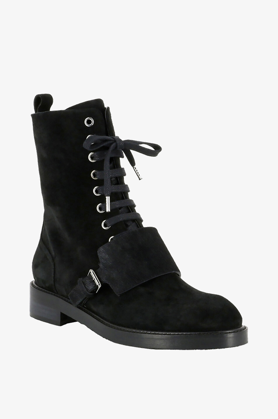 BONGENIE Biker spirit suede ankle boots Women BLACK 1