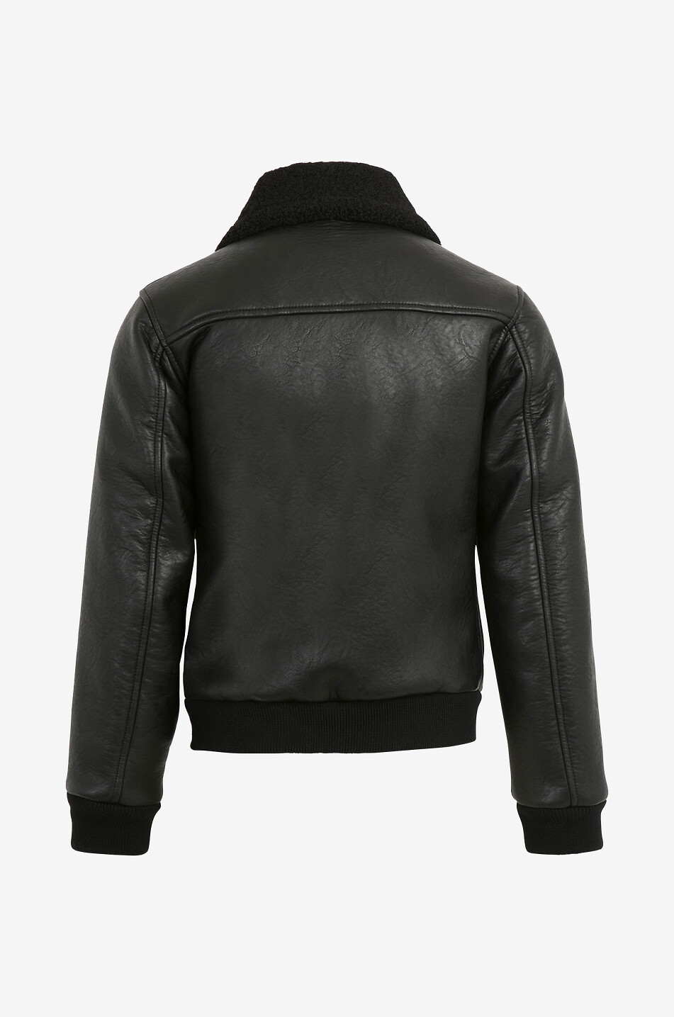 DSQUARED2 Faux leather and shearling jacket Men BLACK 2
