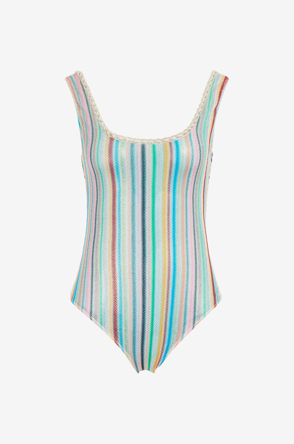 MISSONI MARE Gestreifter Netz-Badeanzug Damen BUNT5 1