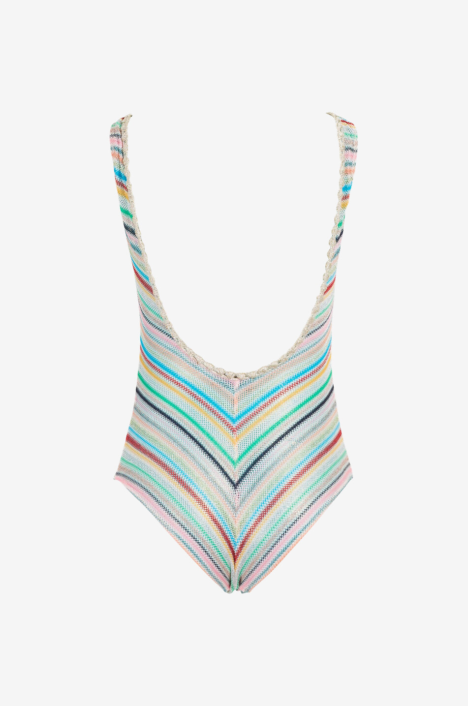 MISSONI MARE Gestreifter Netz-Badeanzug Damen BUNT5 2