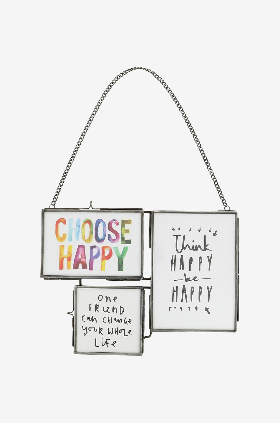 BAZARDELUXE Bilderrahmen Pêle-Mêle 3 Haus BUNT 1