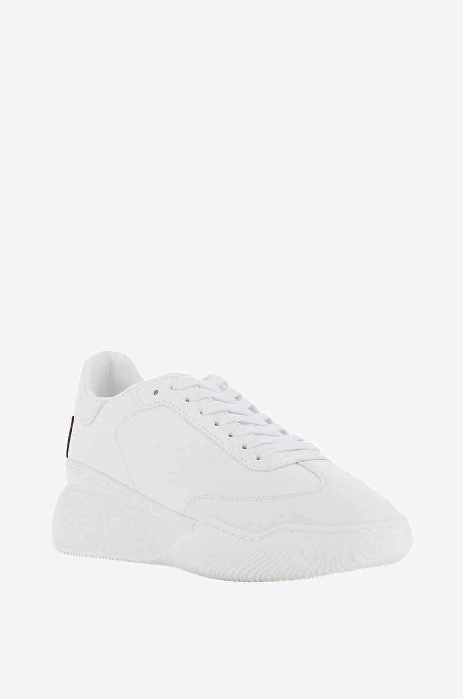 STELLA McCARTNEY Niedrige Sneakers aus Kunstleder Loop Lace-Up Damen WEISS 1