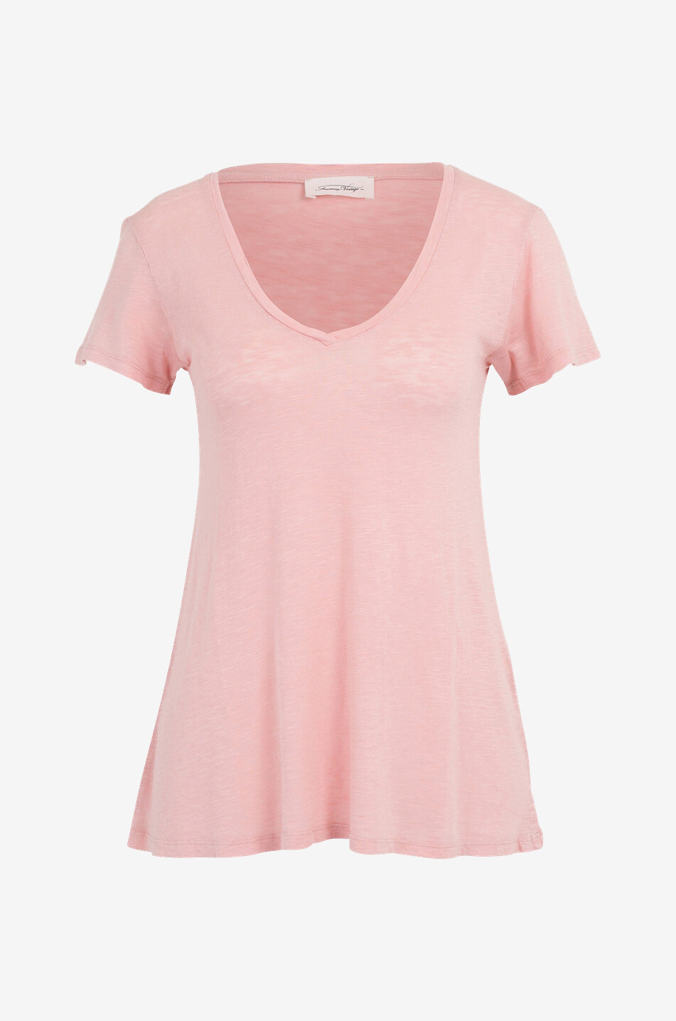 T-shirt esprit vintage à col V Kobibay