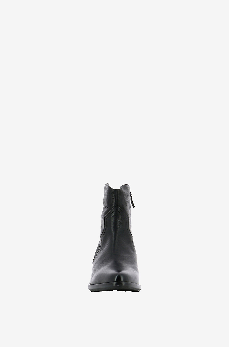 BONGENIE Stiefeletten im Western-Look aus Leder in Vintage-Optik Damen SCHWARZ 2