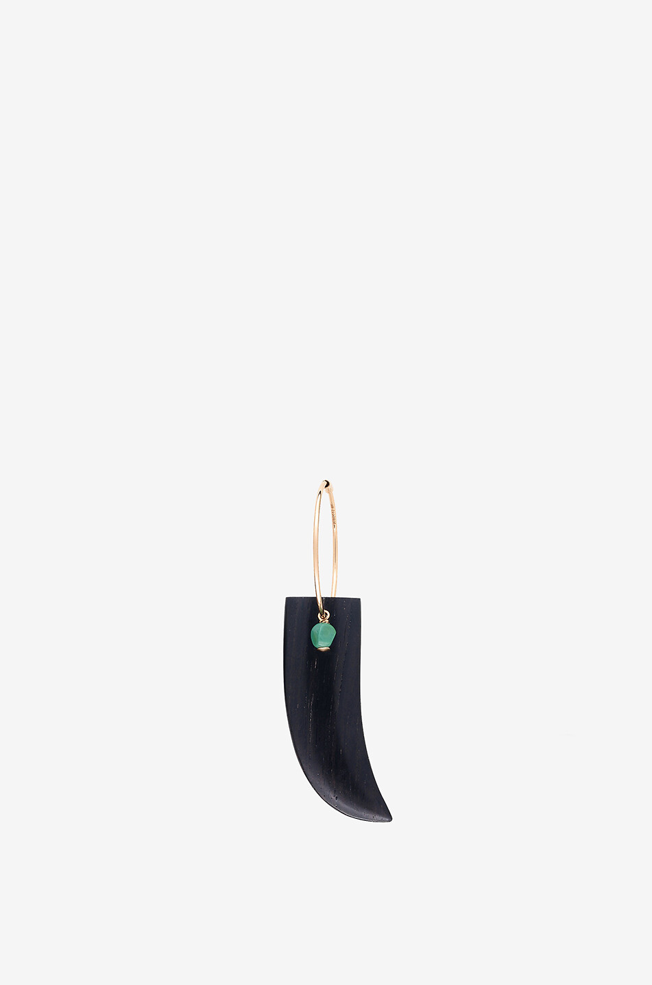 Mono boucle d'oreille avec turquoise et corne d'ébène Croix du Sud
