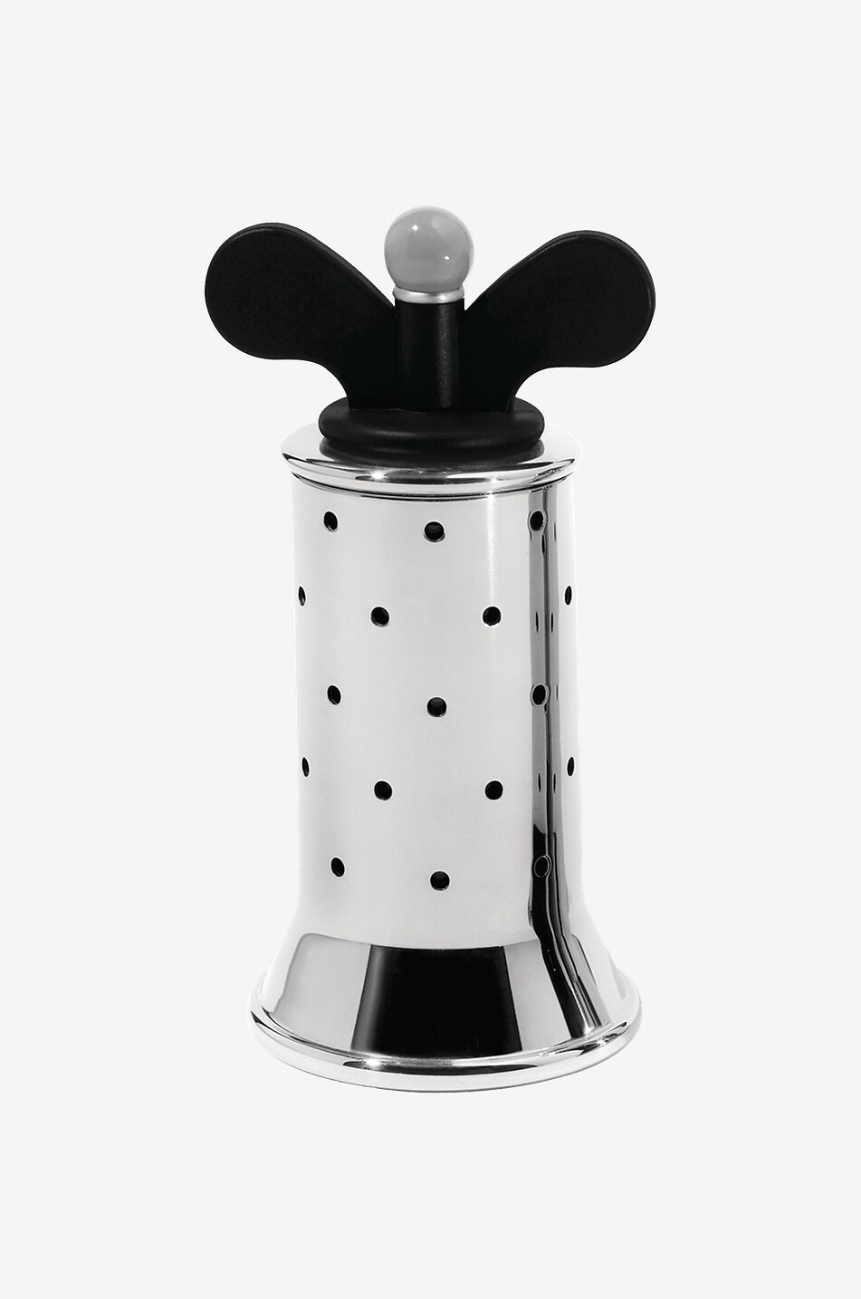 ALESSI Pfeffermühle 9098 - schwarz Haus STAHLFARBEN 1