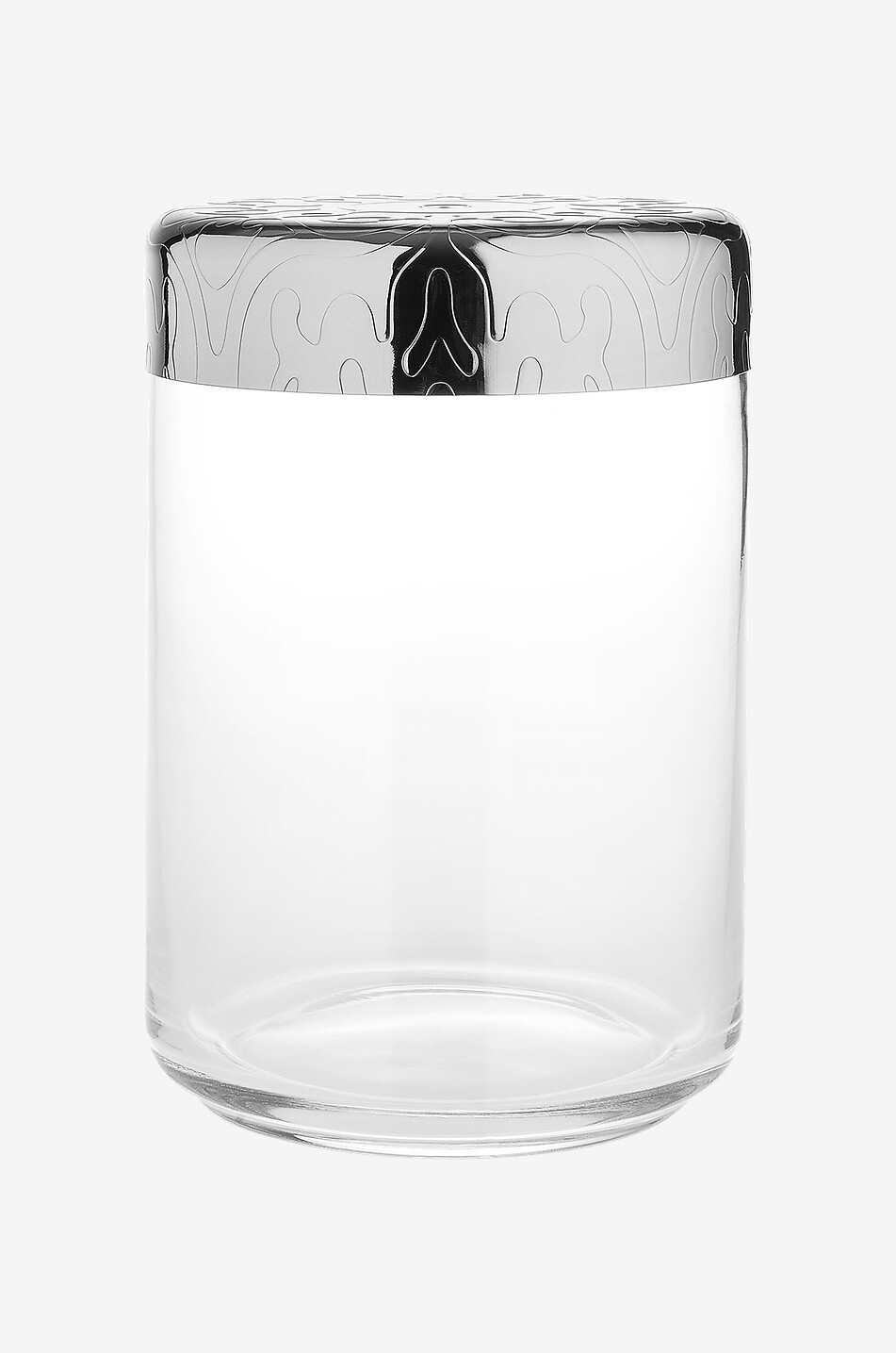 ALESSI Hermetisches Glas mit Stahldeckel Dressed 100 cl Haus STAHLFARBEN 1