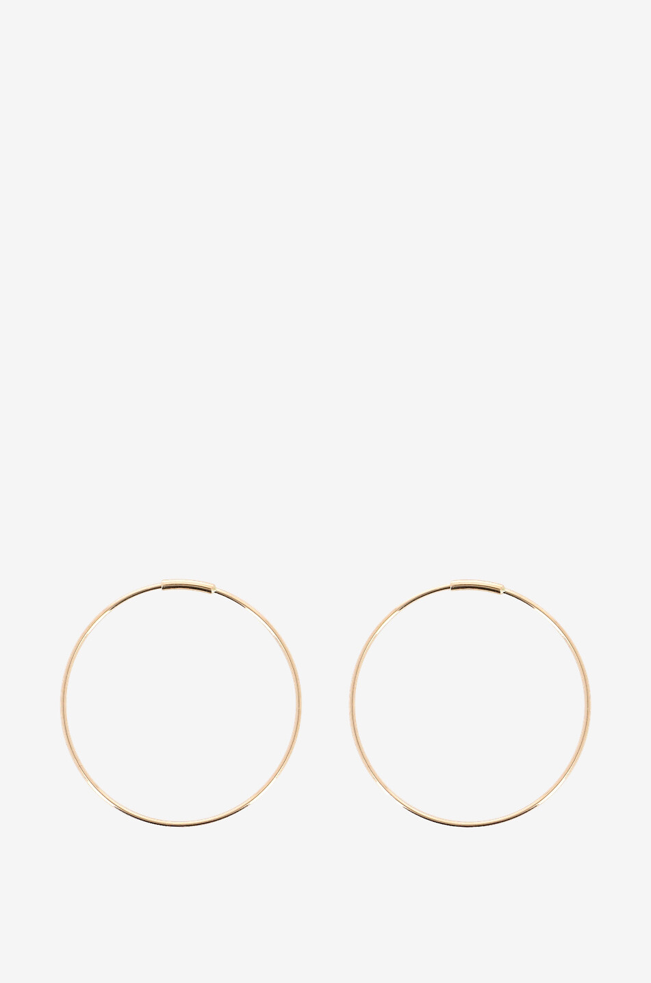 GINETTE NY Circle 30 mm fine pink gold hoop earrings Women PINK 1