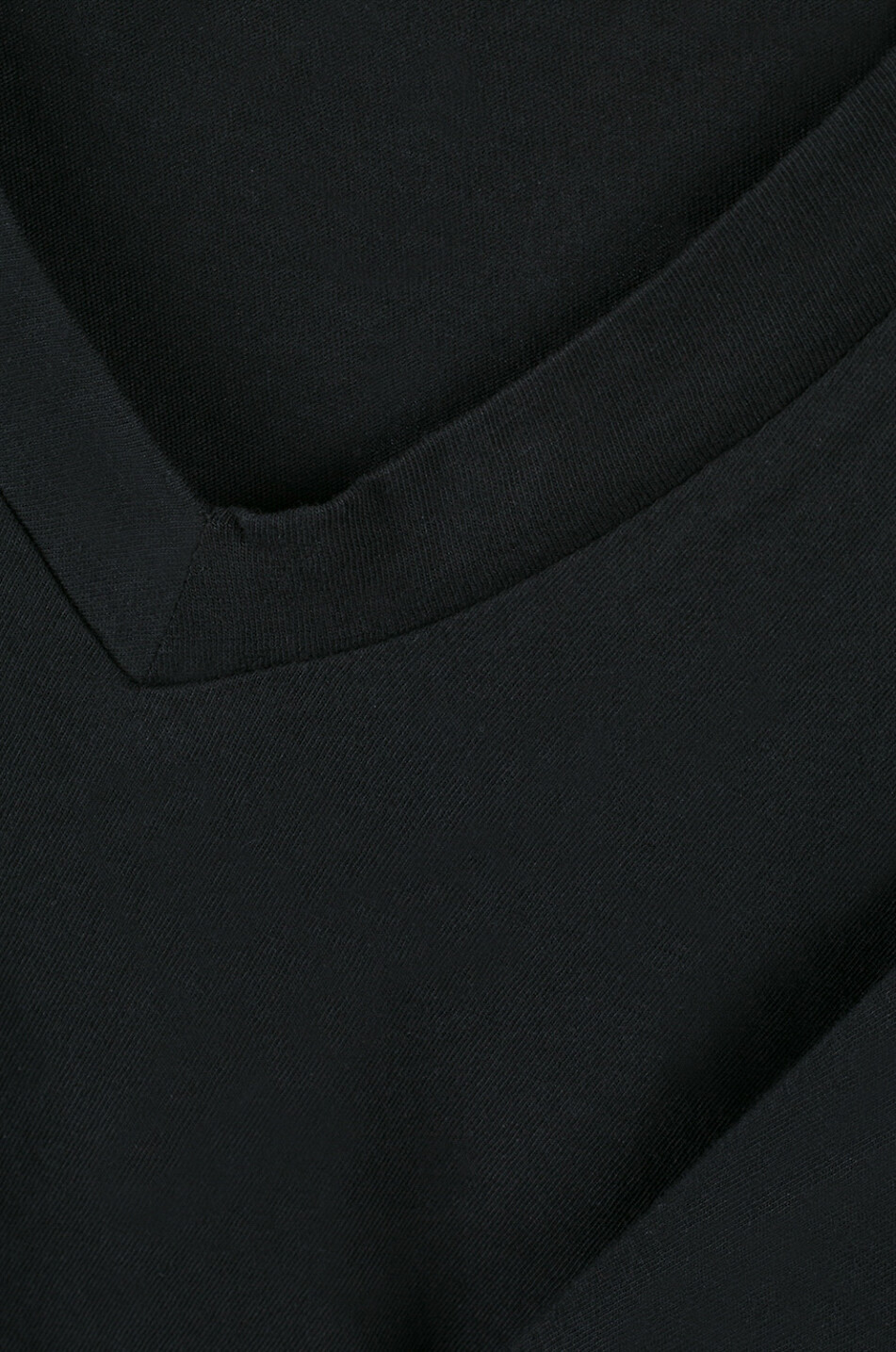 JAMES PERSE T-Shirt mit V-Ausschnitt Herren SCHWARZ 3