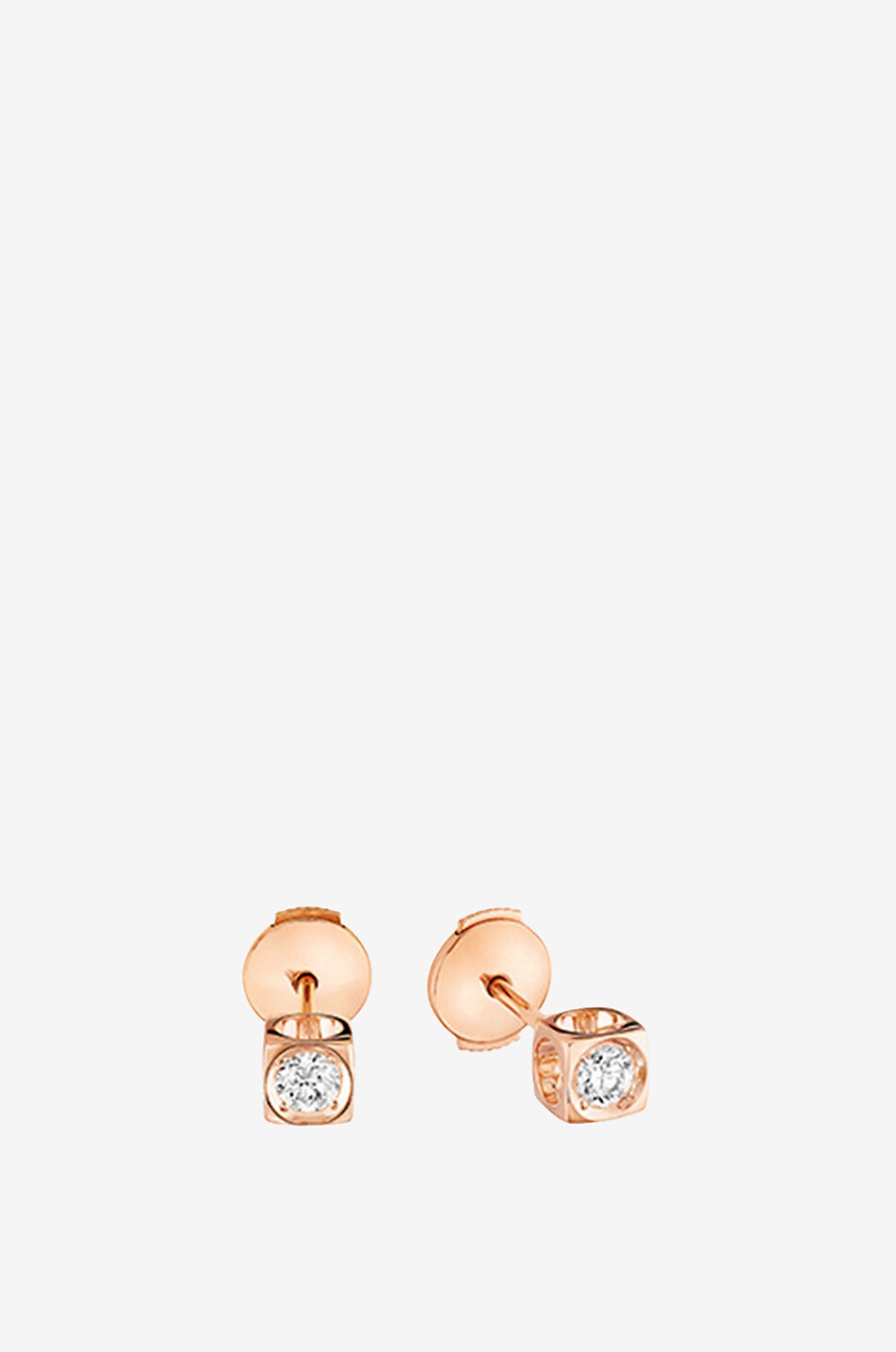 DINH VAN Ohrringe aus Rotgold mit Diamanten Le Cube Damen ROSA 1