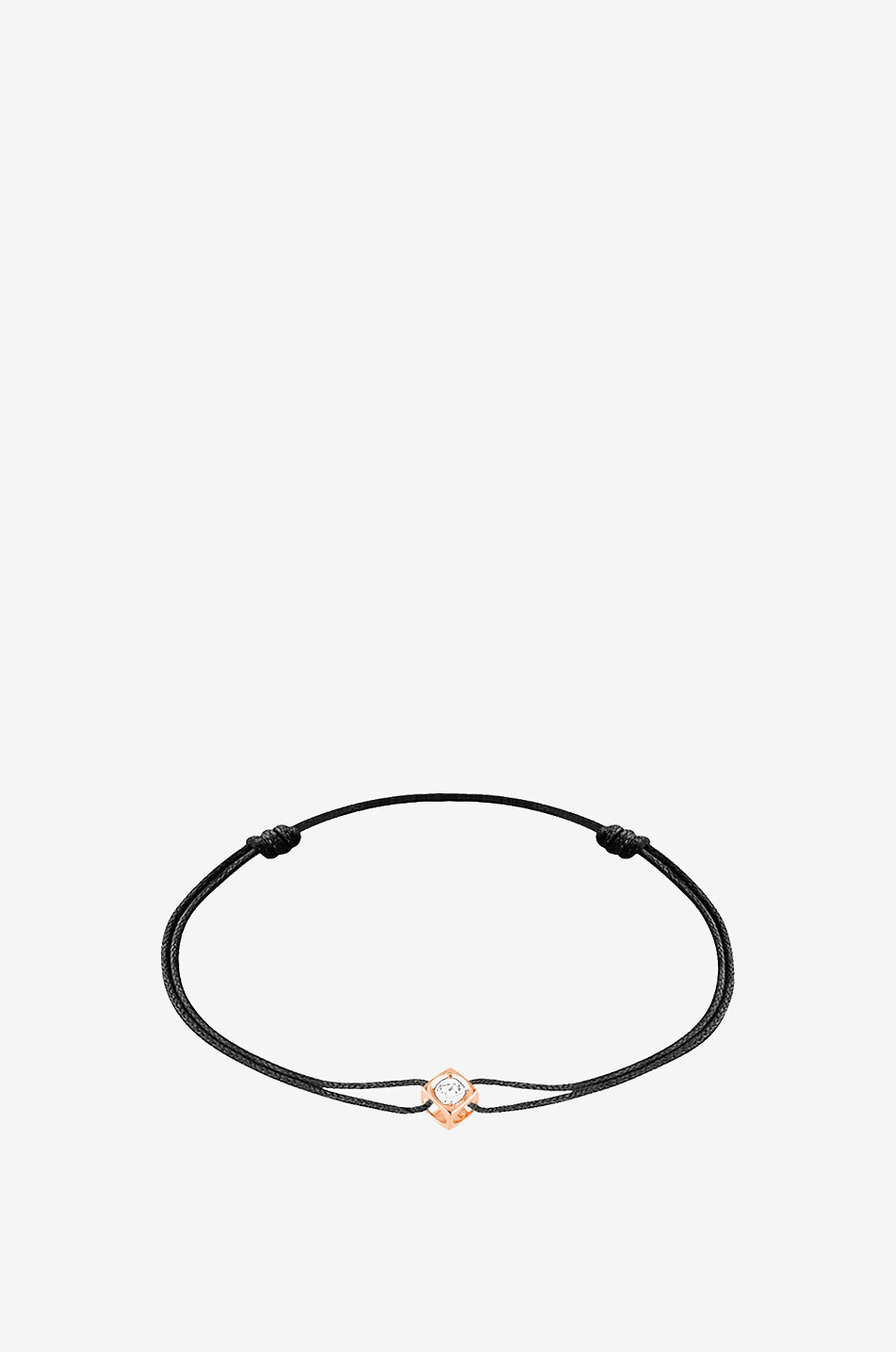 Le Cube Diamant cord and rose gold bracelet DINH VAN PINK