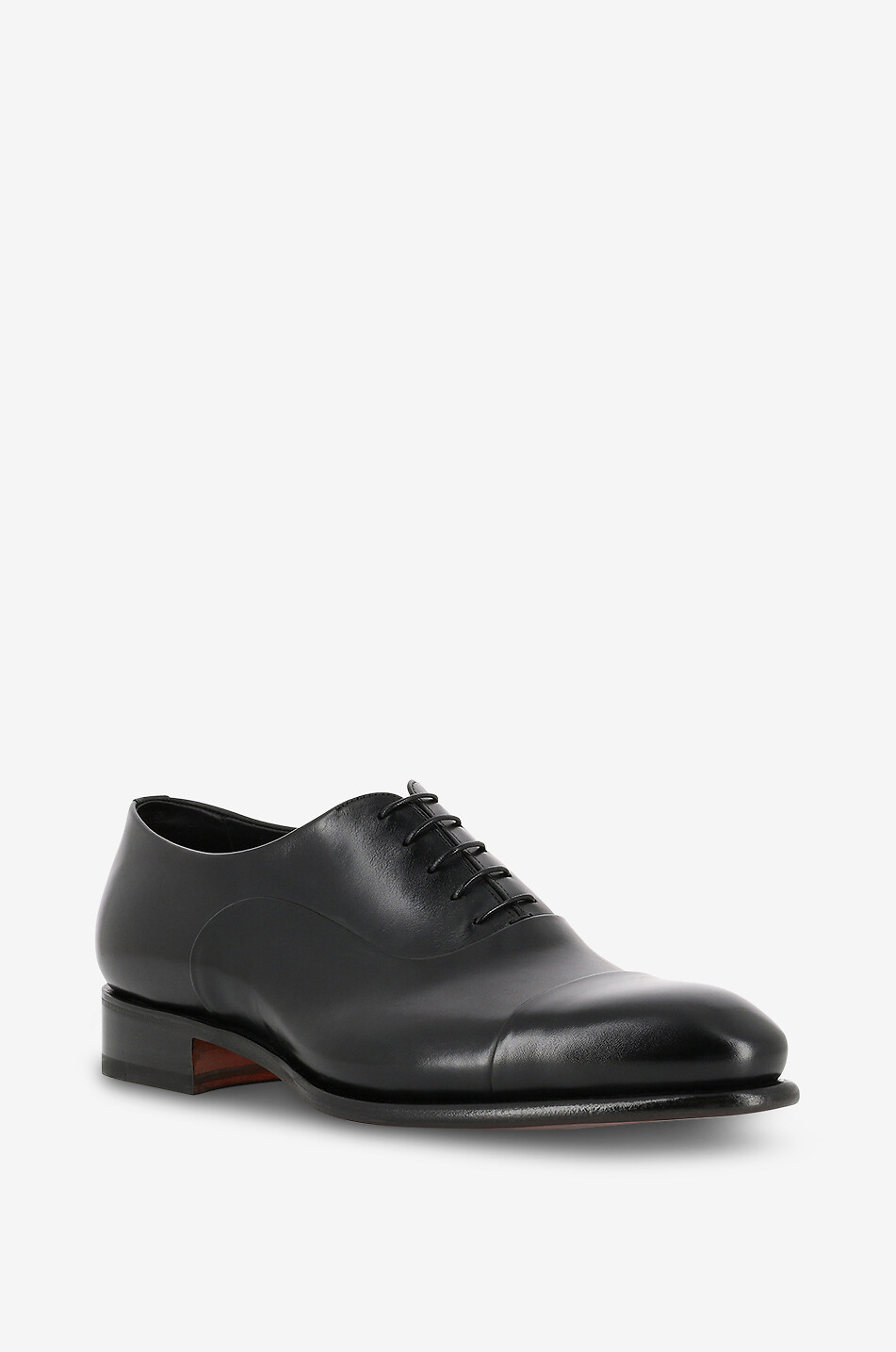 SANTONI Richelieus en cuir lisse Homme NOIR 1