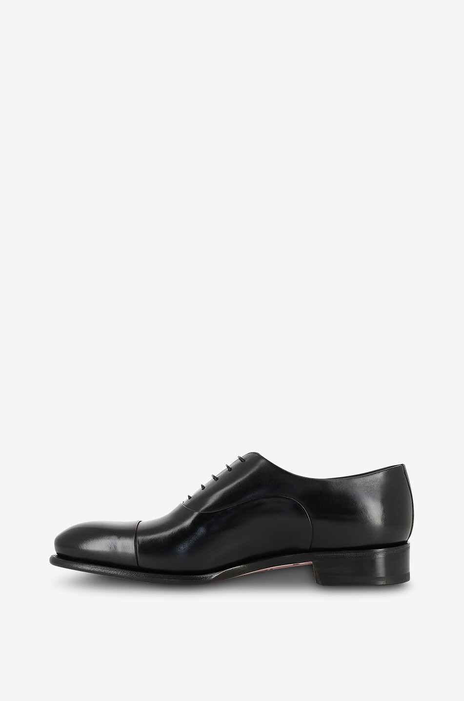 SANTONI Richelieus en cuir lisse Homme NOIR 3